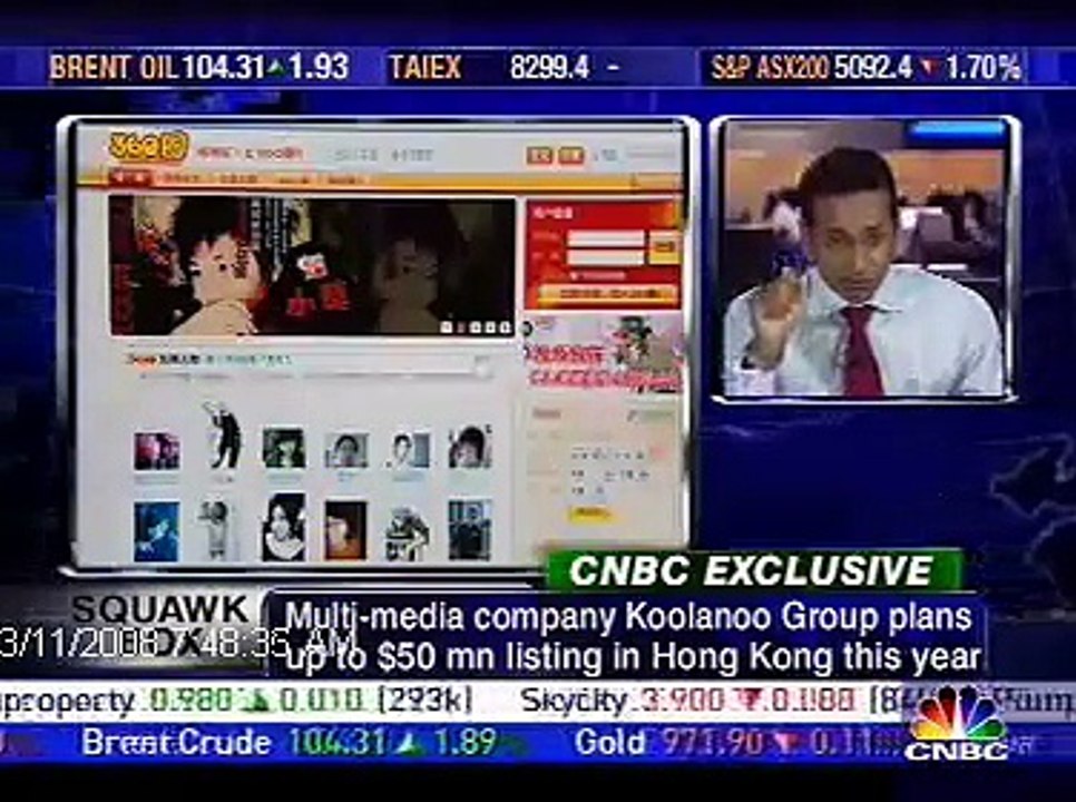 O.D Kobo Koolanoo Group's CEO at CNBC IPO Announcement