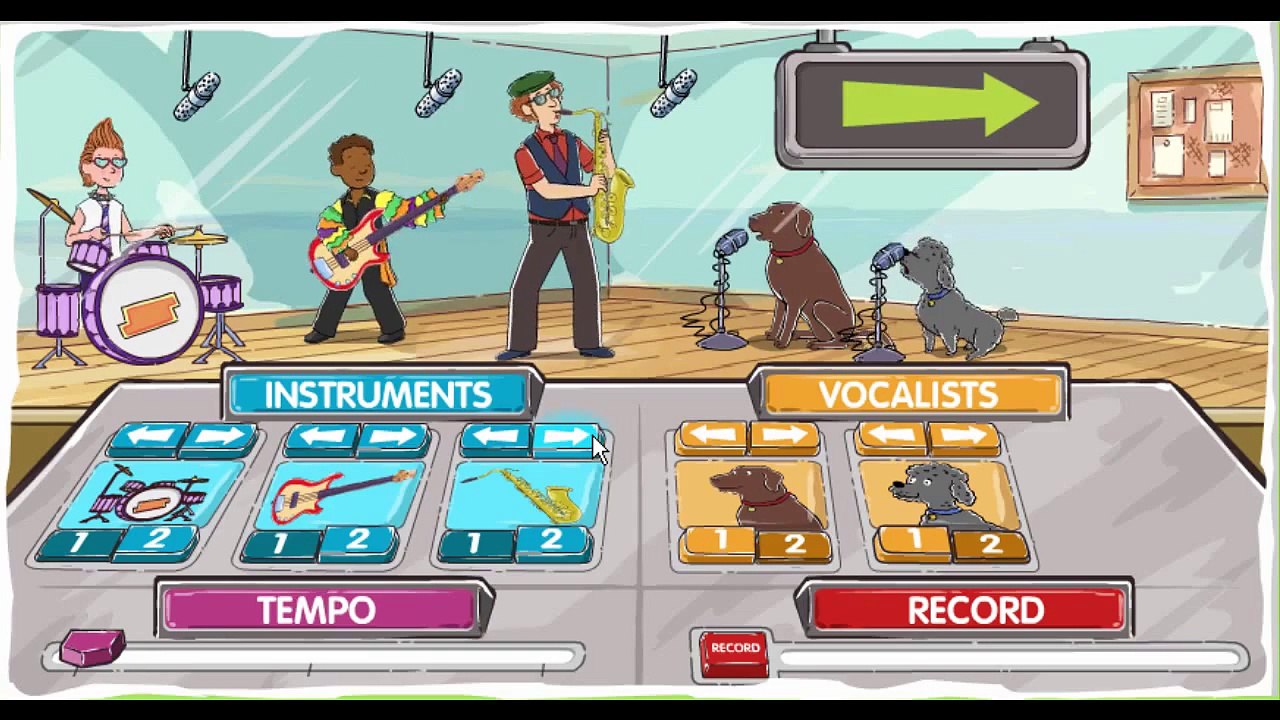 Martha Speaks Make The Band Cartoon Animation PBS Kids Game Play Walkthrough