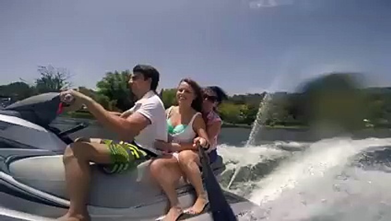 GoPro Captures Girl Getting Launched Off a Jet Ski