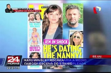 Espectáculo internacional: Kate Winslet recrea famosa escena de Titanic