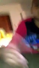 Fighting with my little brother