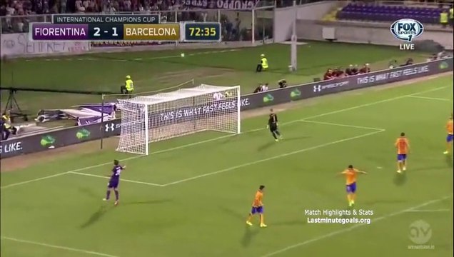 Fiorentina 2 - 1 Barcelona Extended Highlights 02/08/2015 - International Champions Cup