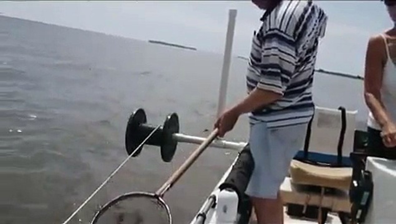 Crabbing Trotline on Bush River, MD