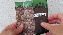 DIY Minecraft Flip Card as Birthday and Holiday Cards, Papercraft, Origami