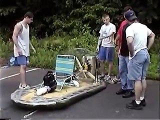 Hovercraft homemade - High-school Project - Full Video