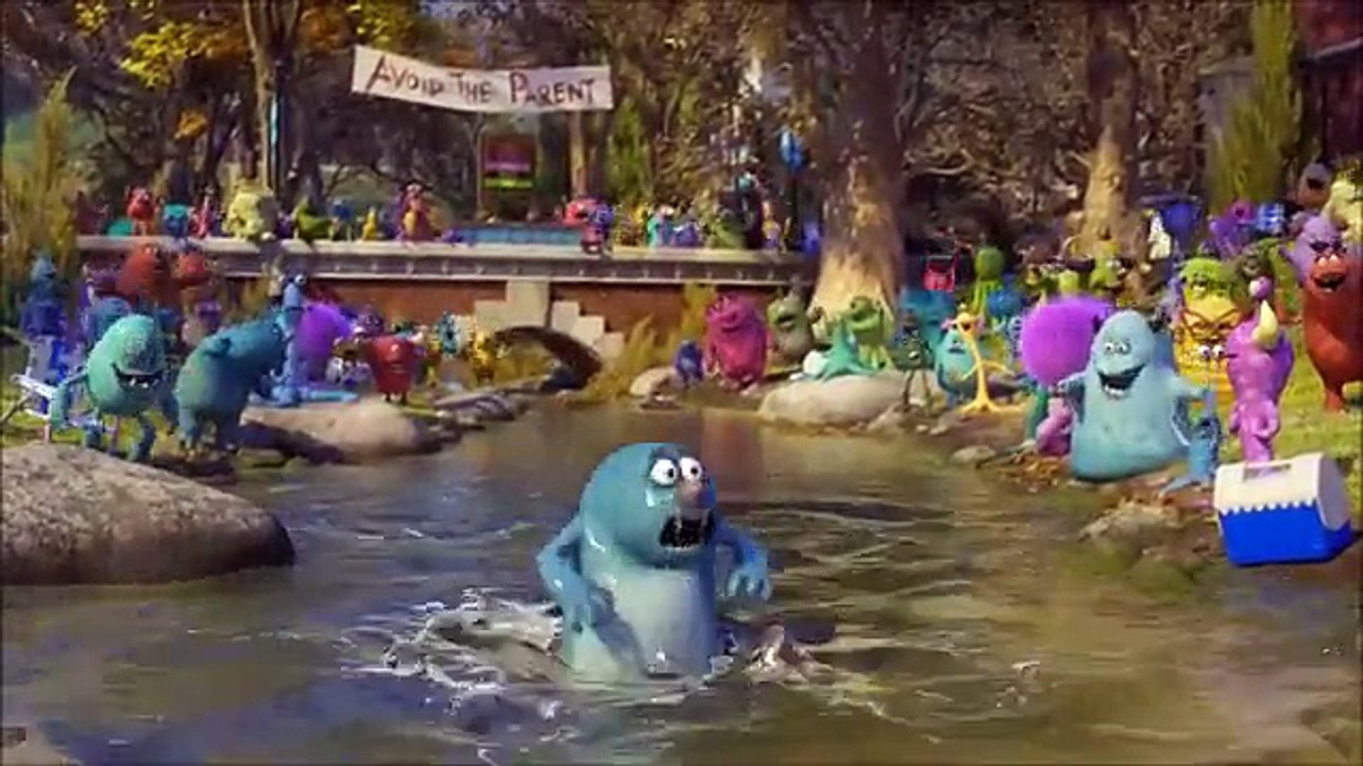 monsters university lake scene