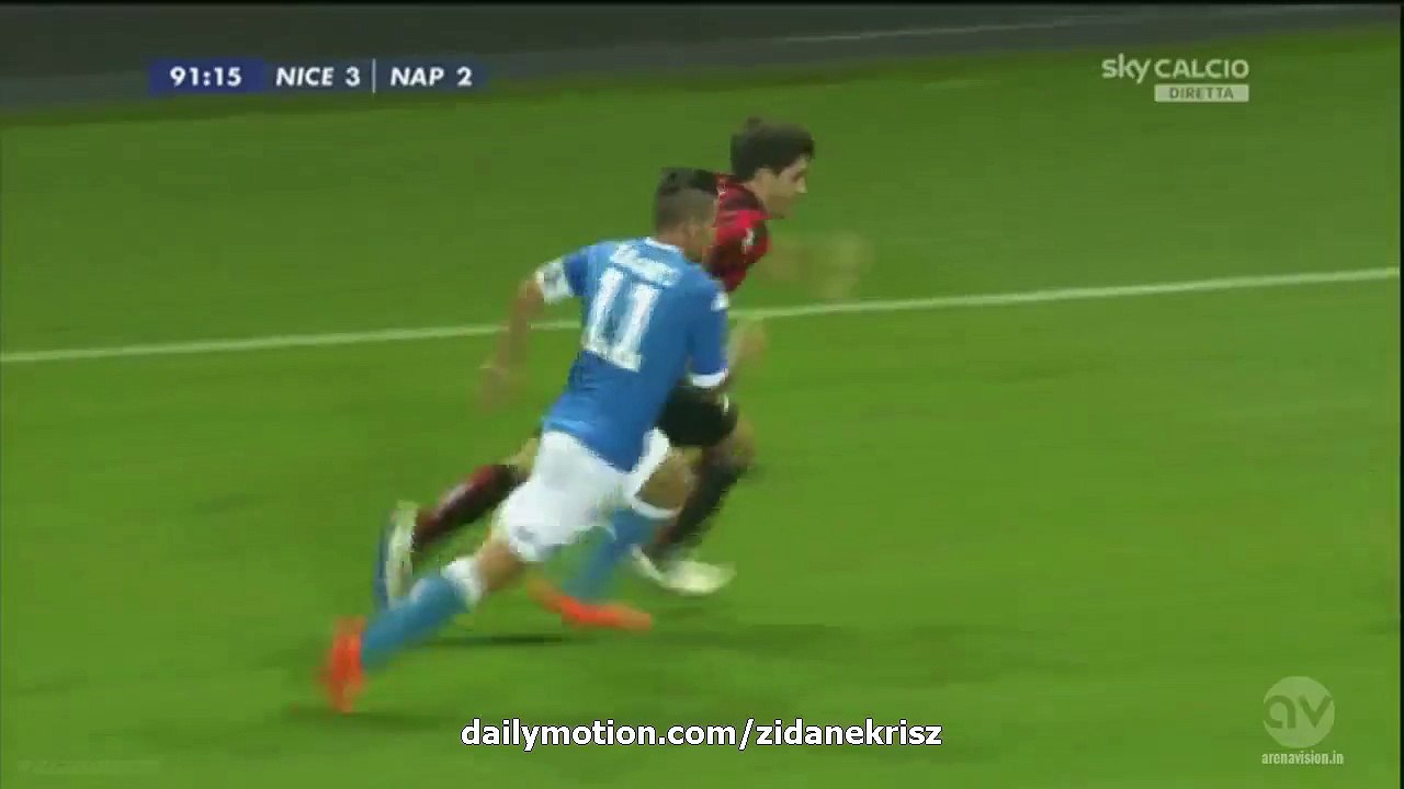 Christian Maggio and Vincent Koziello Funny Moment - OGC Nice v. Napoli - Friendly 02.08.2015