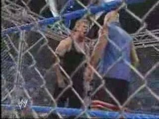 Vince vs brock lesnar in a steel cage