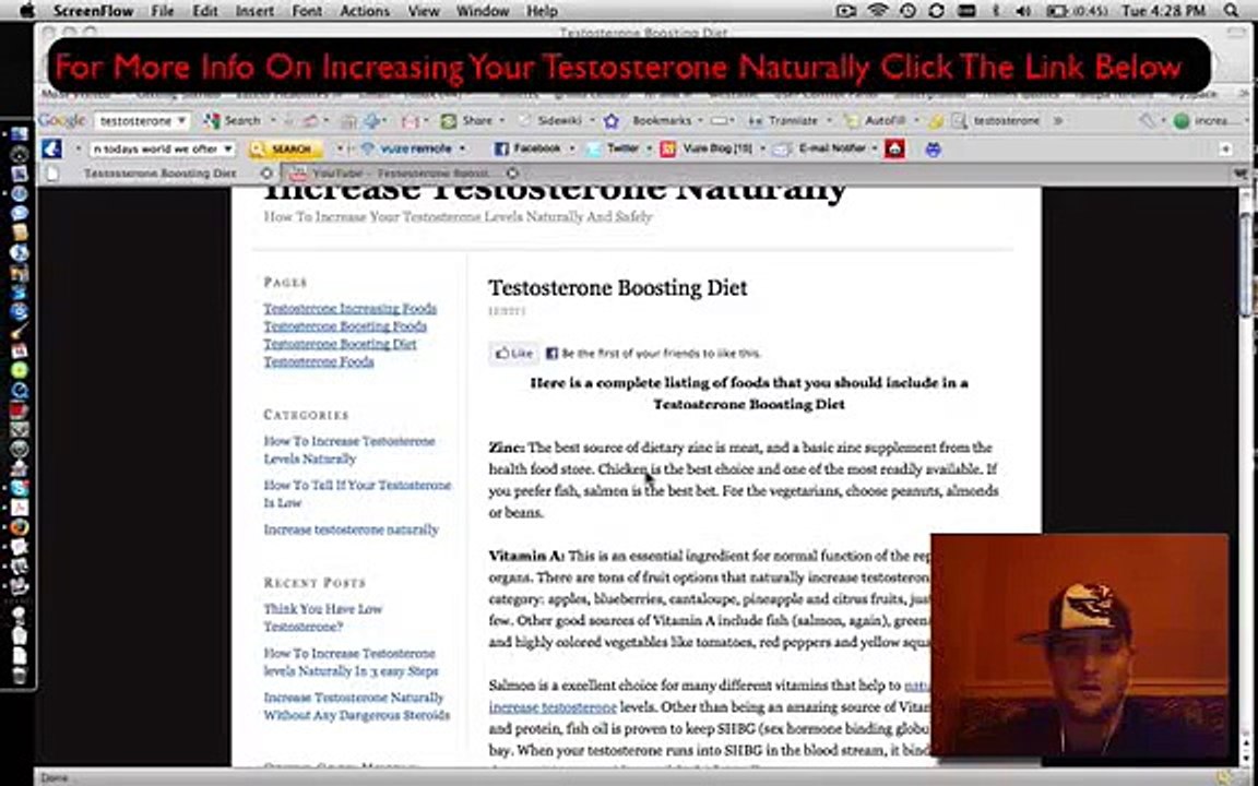 Testosterone Boosting Diet - How To Increase Testosterone Naturally With Food