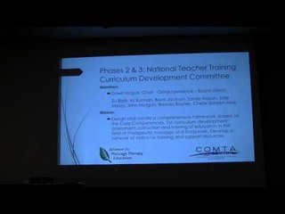 Teacher Training Curriculum Development Committee Report at the Educational Congress