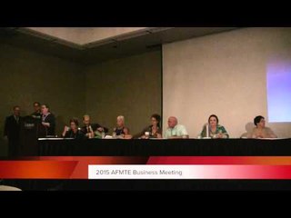 AFMTE Business Meeting at the 2015 Educational Congress