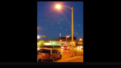 Un agente de policía captó una flotilla de OVNIs en Milwauke