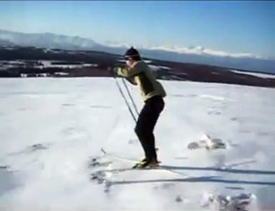 Skate Skiing Freestyle