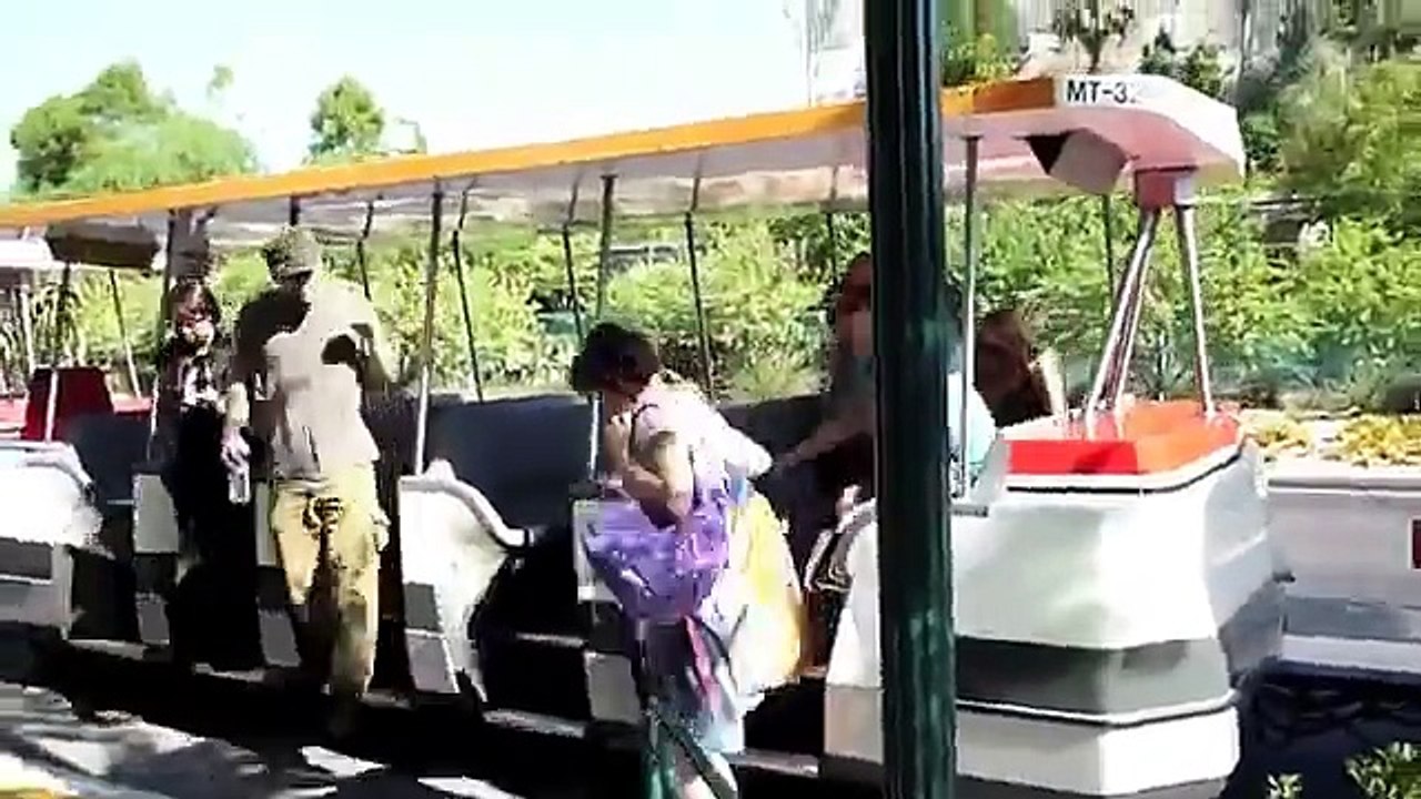 Mickey Mouse vomits on rollercoaster