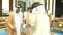 رئيس الدولة يستقبل محمد بن راشد وحكام الإمارات وأولياء العهود ونواب الحكام