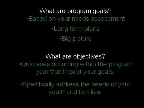 Writing SMART Outcome Objectives