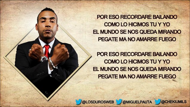 Don Omar - Te Recordare Bailando (LETRA) (Video Lyrics) REGGAETON 2015