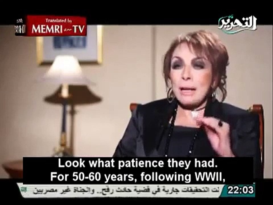 Egyptian Actress -The Jews Control the American Economy and Media