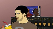 Drake & Meek Mill's Ghostwriter Beef! (Cartoon Parody) (Narrated By Gucci Mane)