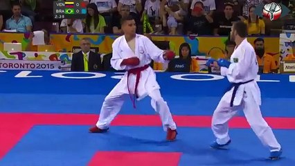 -60 kg BROSE (BRA) VS MARTINEZ Karate Toronto 2015 Pan Am