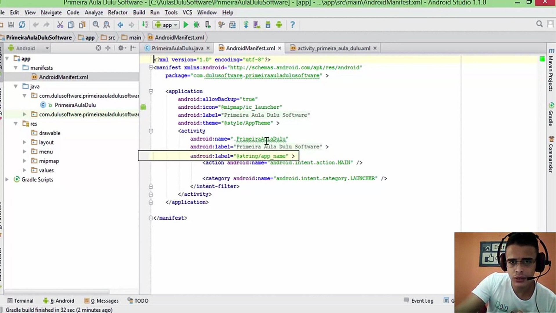 ⁣Curso de Android Para Iniciantes - Como Programar para Android no Android Studio - Aula 01