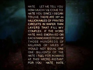 I have no mouth and I must scream-AM's hate speech