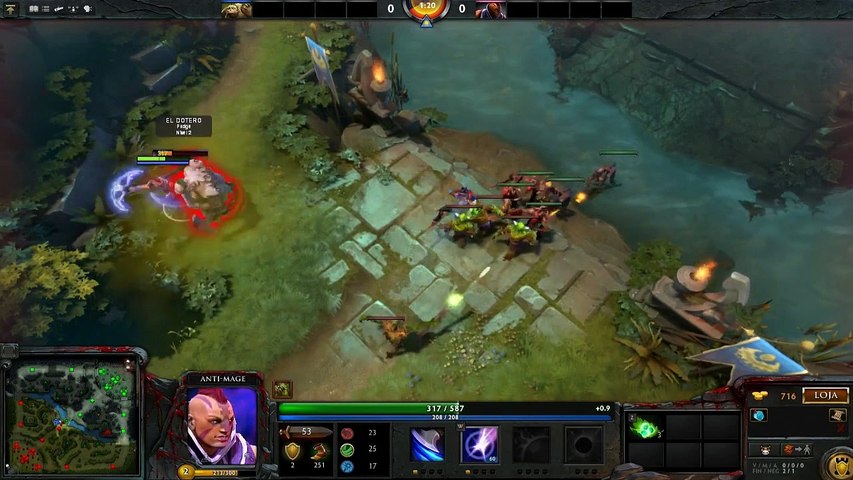 Dota 2 1v1 4 Anti Mage Vs Pudge