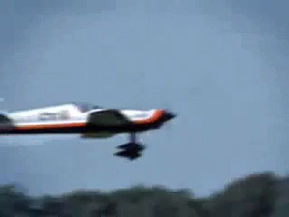 A Stunt Plane Landing with only One Wing