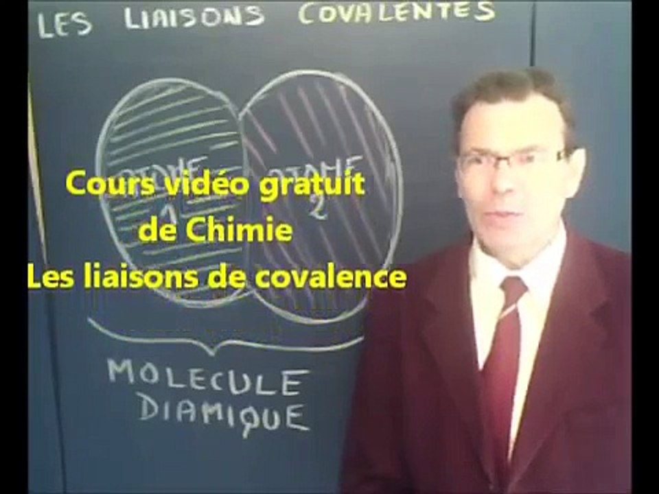 Cours vidéo gratuit de chimie seconde sur les liaisons covalentes