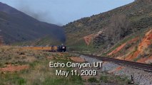 Union Pacific Locomotive #844 Under Steam-Echo Canyon, UT