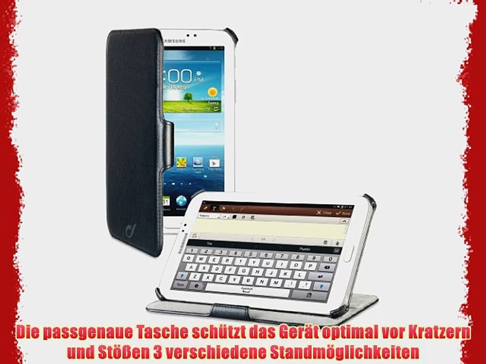Cellular Line VISIONGTAB3T3100BK Schutzh?lle mit St?nder Case f?r Samsung Galaxy Tab 3 T3100