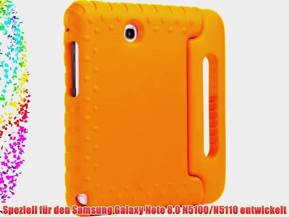 Cooper Cases(TM) Dynamo Samsung Galaxy Note 8.0 N5100/N5110 H?lle f?r Kinder in Orange (Leicht