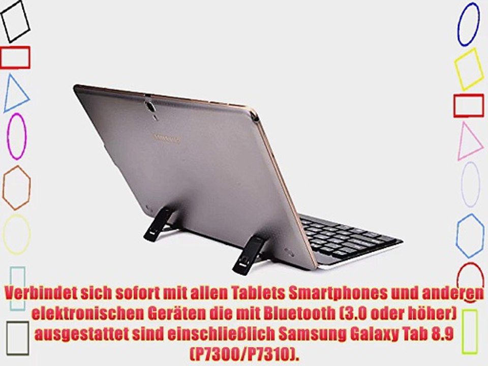 Cooper Cases(TM) GoKey  universelle Bluetooth Funktastatur f?r Samsung Galaxy Tab 8.9 (P7300/P7310)