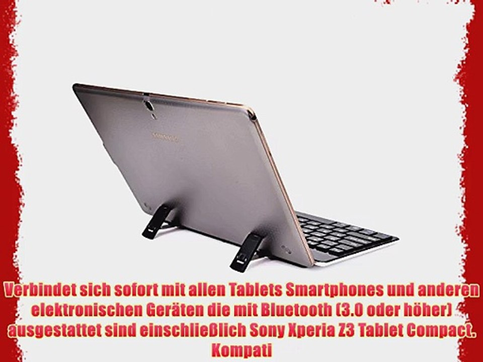 Cooper Cases(TM) GoKey  universelle Bluetooth Funktastatur f?r Sony Xperia Z3 Tablet Compact