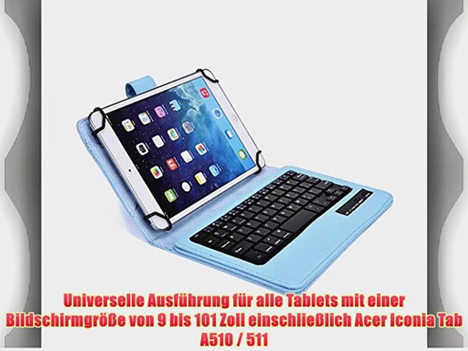 Cooper Cases(TM) Infinite Executive Acer Iconia Tab A510 / 511 Universal Folio-Tastatur in