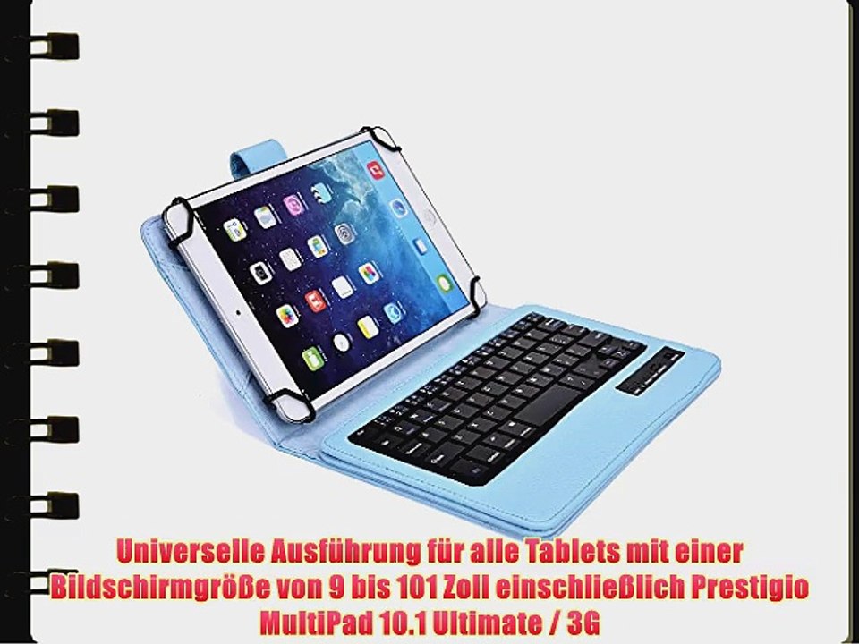 Cooper Cases(TM) Infinite Executive Prestigio MultiPad 10.1 Ultimate / 3G Universal Folio-Tastatur