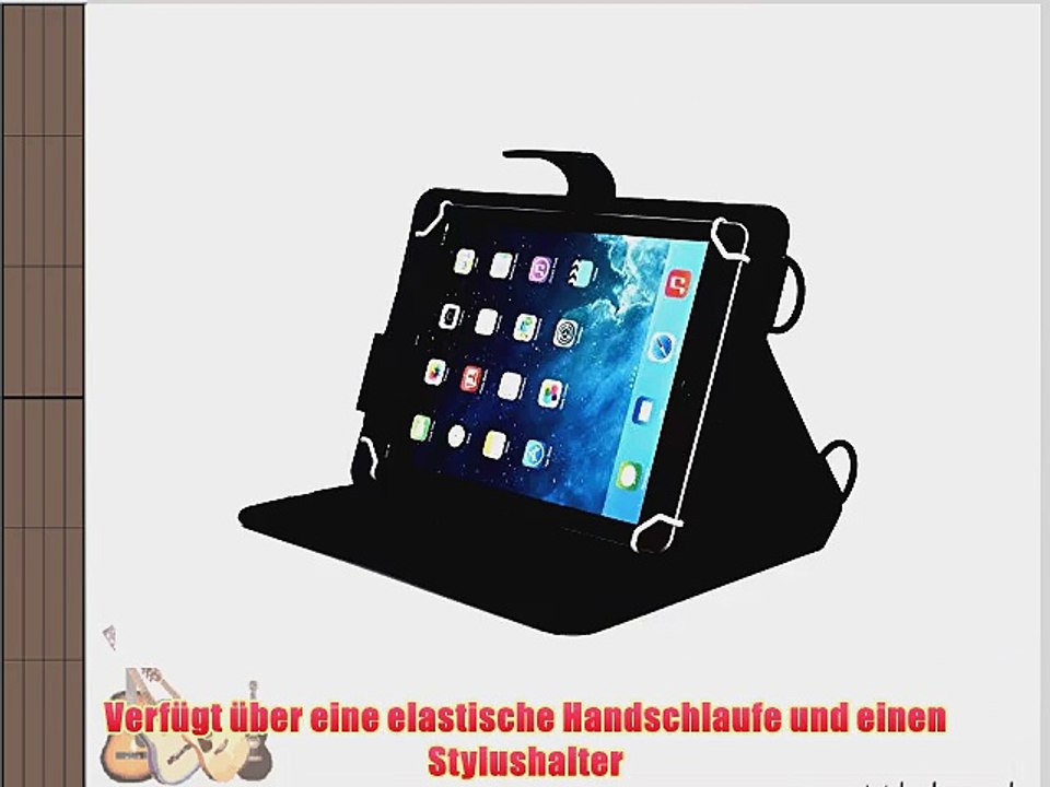 Cooper Cases(TM) Magic Carry Fujitsu Stylistic M702 Tablet Folioh?lle mit Schultergurt in Blau