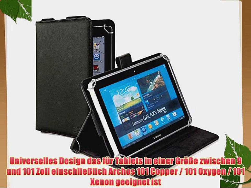 Cooper Cases(TM) Magic Carry Archos 101 Copper / 101 Oxygen / 101 Xenon Tablet Folioh?lle mit