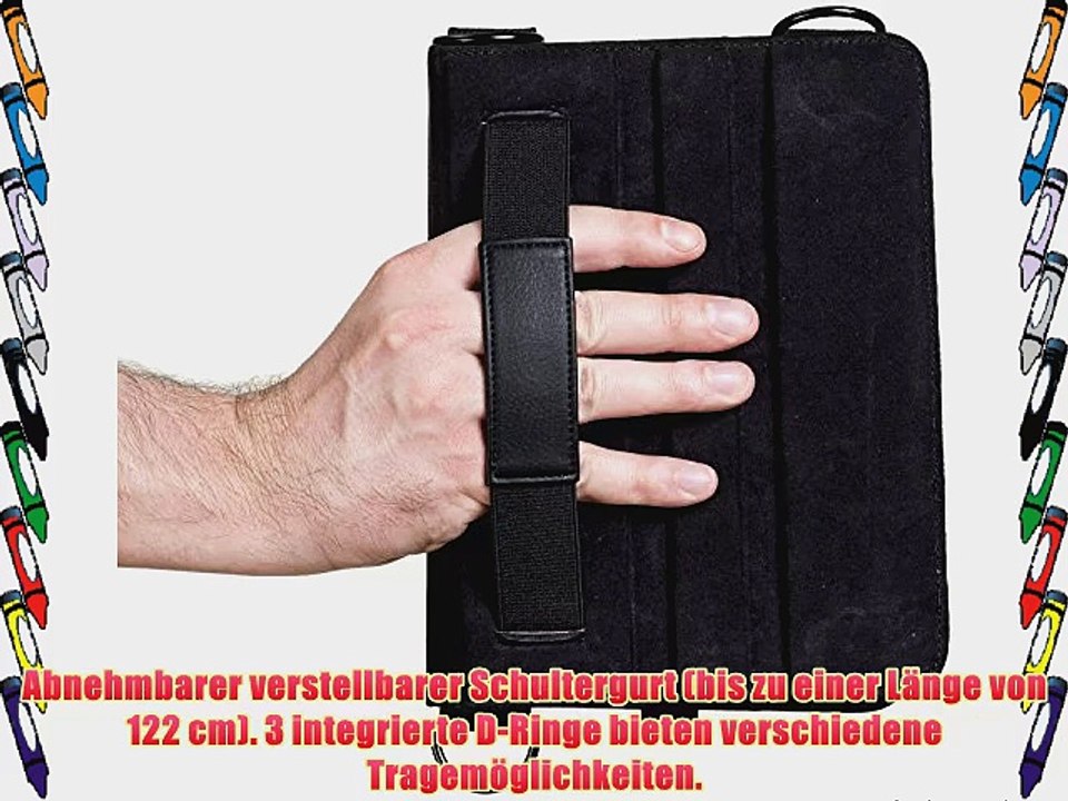 Cooper Cases(TM) Magic Carry Samsung Galaxy Tab 4 7.0 LTE (T235) Tablet Folioh?lle mit Schultergurt