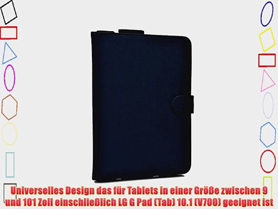 Cooper Cases(TM) Magic Carry LG G Pad (Tab) 10.1 (V700) Tablet Folioh?lle mit Schultergurt