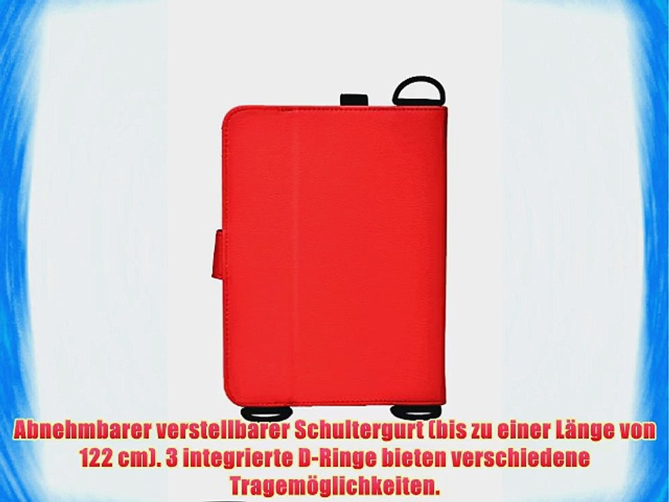 Cooper Cases(TM) Magic Carry T-Mobile Springboard Tablet Folioh?lle mit Schultergurt in Rot