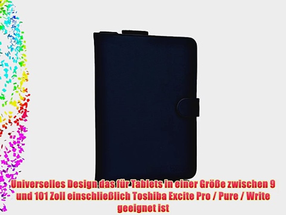 Cooper Cases(TM) Magic Carry Toshiba Excite Pro / Pure / Write Tablet Folioh?lle mit Schultergurt
