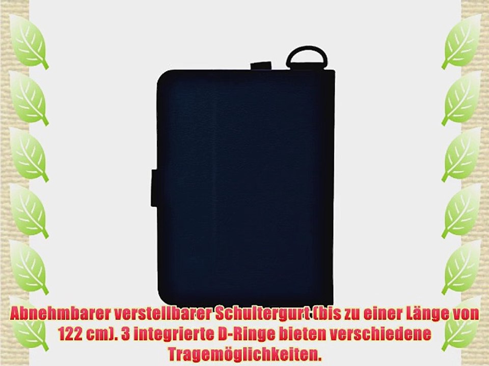 Cooper Cases(TM) Magic Carry Verykool T742 KolorPad Tablet Folioh?lle mit Schultergurt in Blau