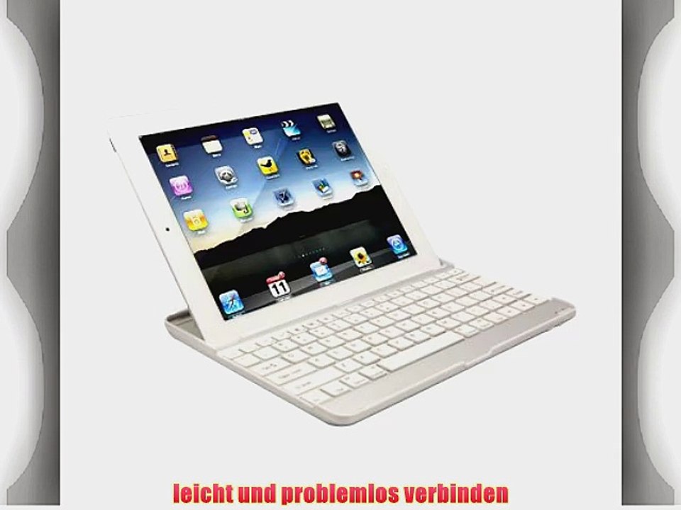 Englisch Keyboard Bluetooth Tastatur Alu Schutzh?lle Tastatur f?r iPad 4g und das neue iPad