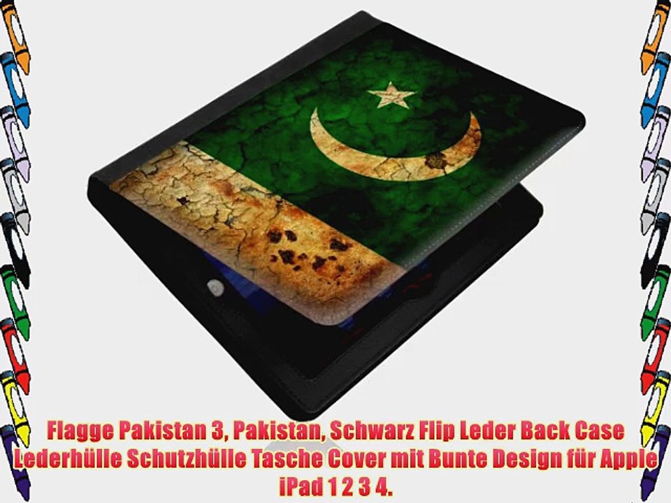 Flagge Pakistan 3 Pakistan Schwarz Flip Leder Back Case Lederh?lle Schutzh?lle Tasche Cover