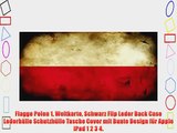 Flagge Polen 1 Weltkarte Schwarz Flip Leder Back Case Lederh?lle Schutzh?lle Tasche Cover mit