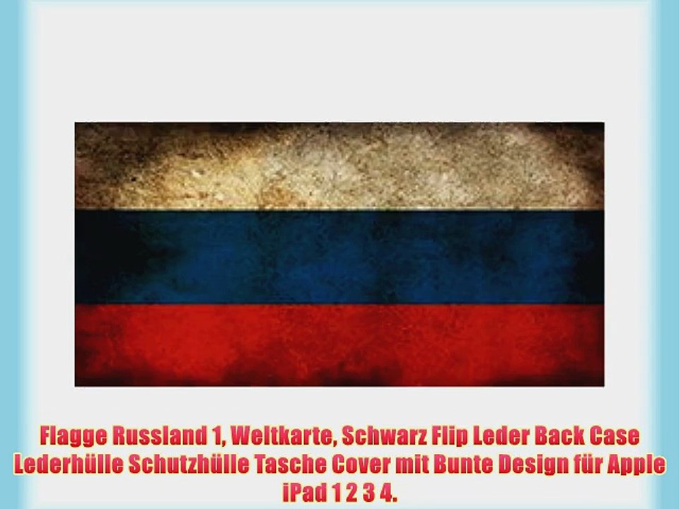Flagge Russland 1 Weltkarte Schwarz Flip Leder Back Case Lederh?lle Schutzh?lle Tasche Cover