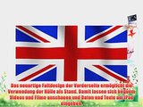 Flagge Union Jack 3 UK Schwarz iPad 4 3 2 Smart Back Case Leder Tasche Shutzh?lle H?lle - 360