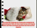 Katzen 10024 Weihnachten Katze Schwarz iPad 4 3 2 Smart Back Case Leder Tasche Shutzh?lle H?lle