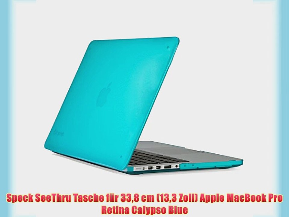 Speck SeeThru Tasche f?r 338 cm (133 Zoll) Apple MacBook Pro Retina Calypso Blue